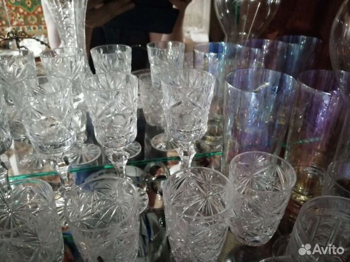 Мельхиор + хрусталь