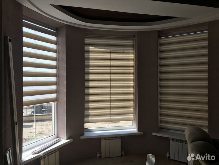 Рулонные шторы зебра