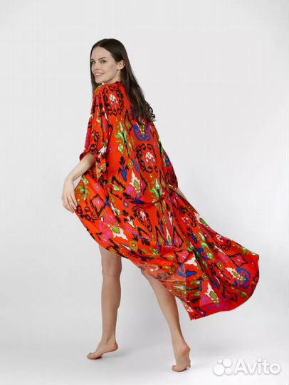 Халат домашний летний, накидка пляжная,накидка