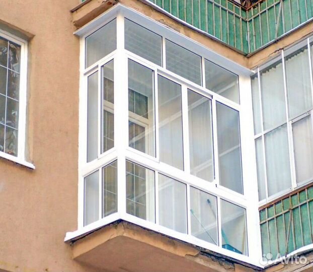 Остекление балконов и лоджий под ключ L9245