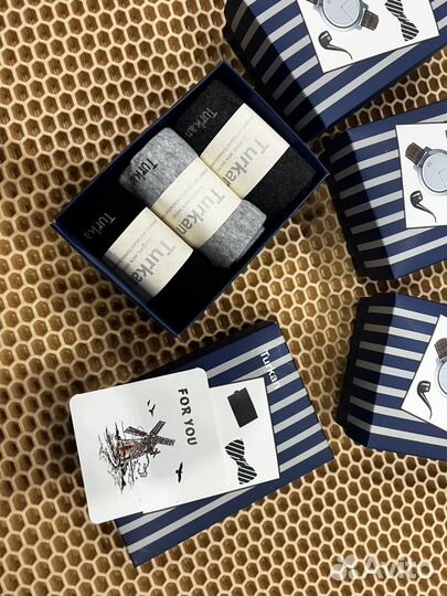 Носки мужские в подарочном наборе