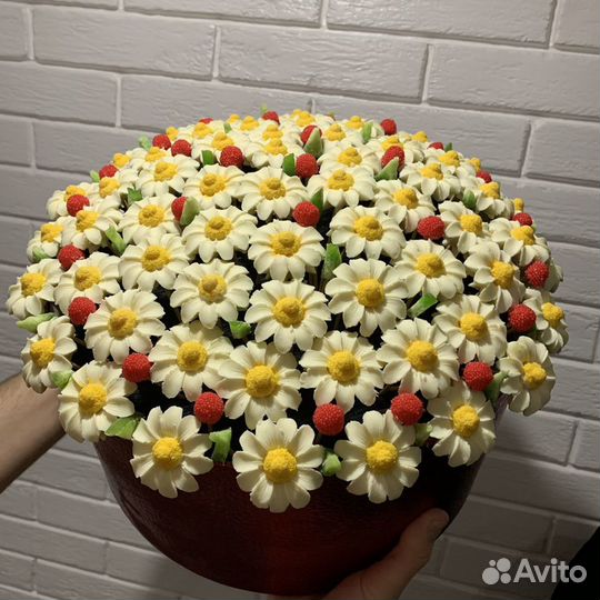 Шоколадные ромашки