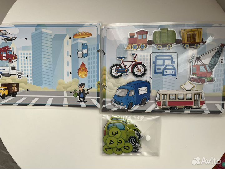 Книга на липучках для мальчиков