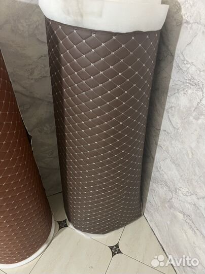 Экокожа для тюнинга ромбик