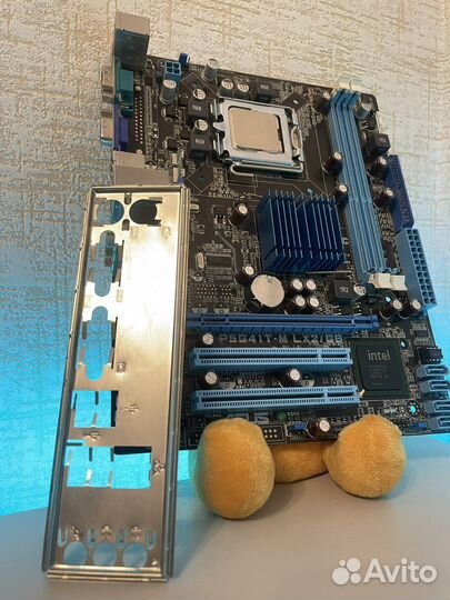 Материнская плата 775 на ddr3 P5G41T-M +Q8400