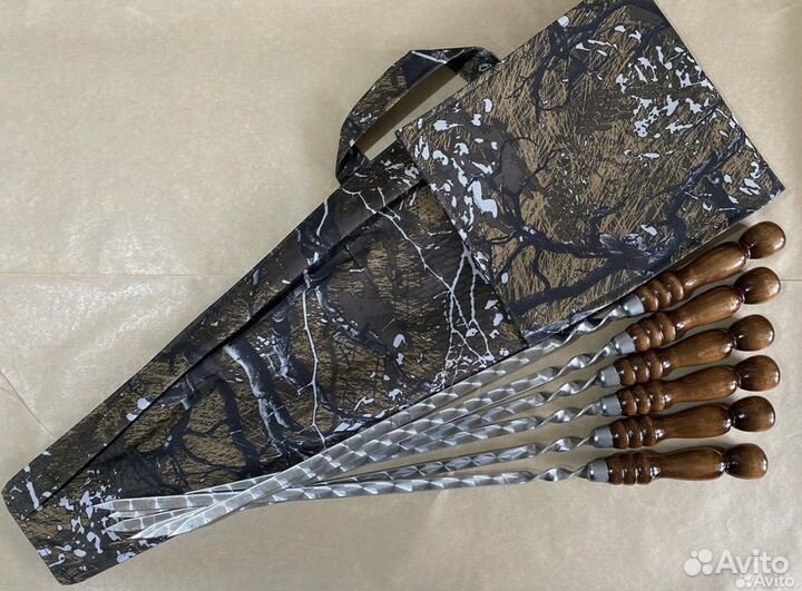 Набор шампуров в чехле / подарочный