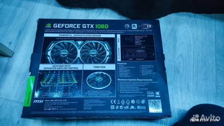 Видеокарта gtx 1060 3gb