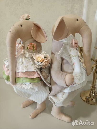 Слон игрушка ручной работы