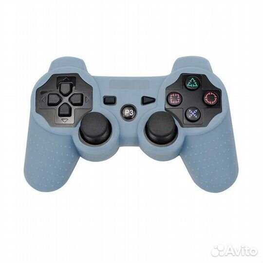 Силиконовый чехол для Dualshock 3 (голубой)