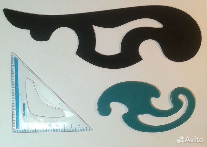 Логарифмическая линейка 1975г, офицерская и лекала