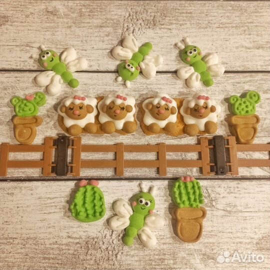 Фигурки из маршмэллоу на заказ, пирожные маршболлы