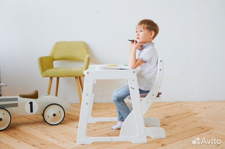 Растущий стол и стул детский