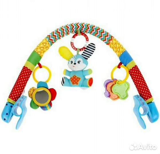 Дуга с мягкими игрушками на кроватку, коляску