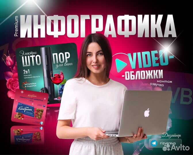 Инфографика для маркетплейсов Видеообложки озон