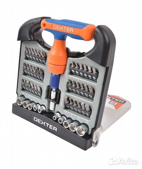 Отвёртка с набором насадок Dexter 48 предметов