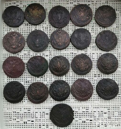 5 копеек Екатерина II в сохране