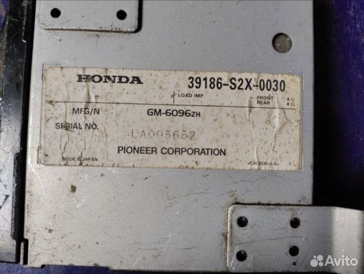 Усилитель звука Honda Avancier TA1 F23A 2001