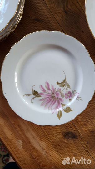 Столовый фарфоровый сервиз, Дулёво, СССР