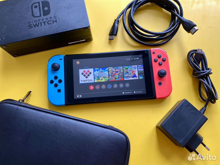 Nintendo Switch чип прошит +игры