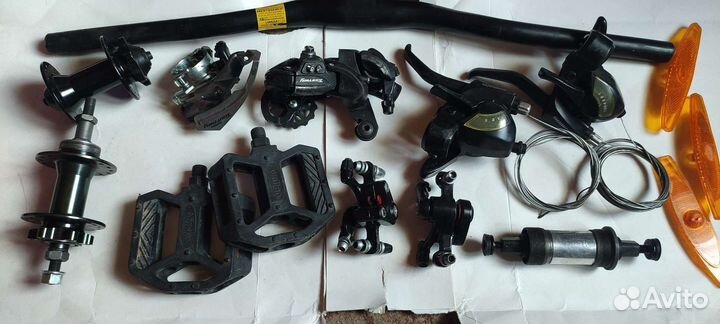 Переключатели, манетки, тормоза, втулки, и др
