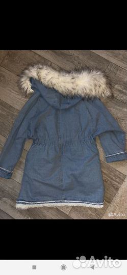 Джинсовая куртка с мехом 46 48