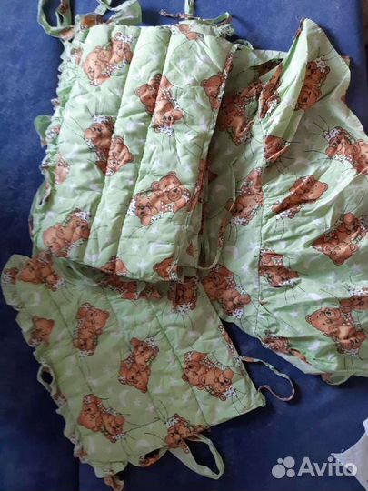 Бортики в кроватку+покрывало