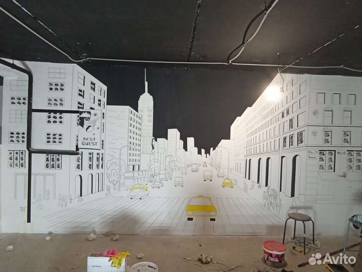 Роспись стен, картины для интерьера