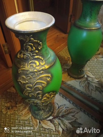 Ваза для цветов большая 65 см. Керамика