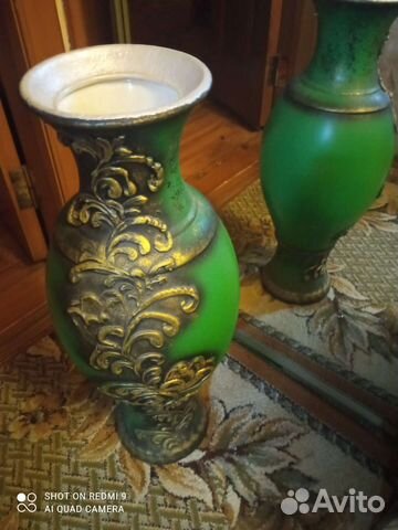 Ваза для цветов большая 65 см. Керамика