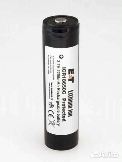 Аккумулятор ET ICR18650C Protected (2200мАч )