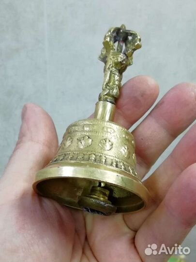 Колокольчик подзывной. винтаж. бронза