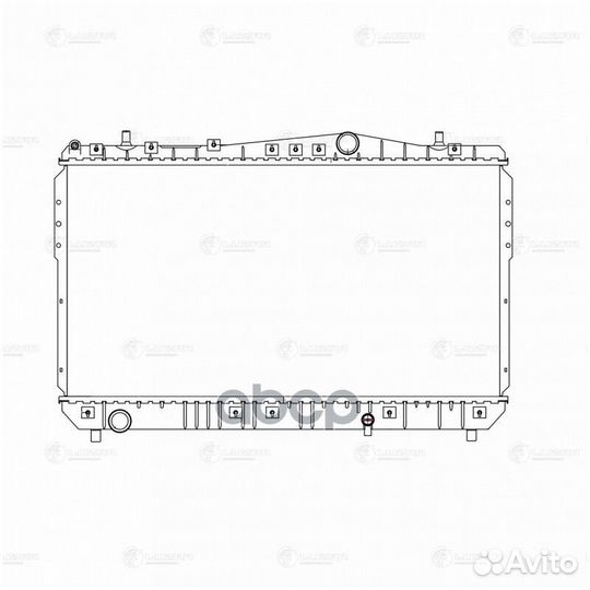 Радиатор chevrolet rezzo 1.6-2.0 A/T 00- genera