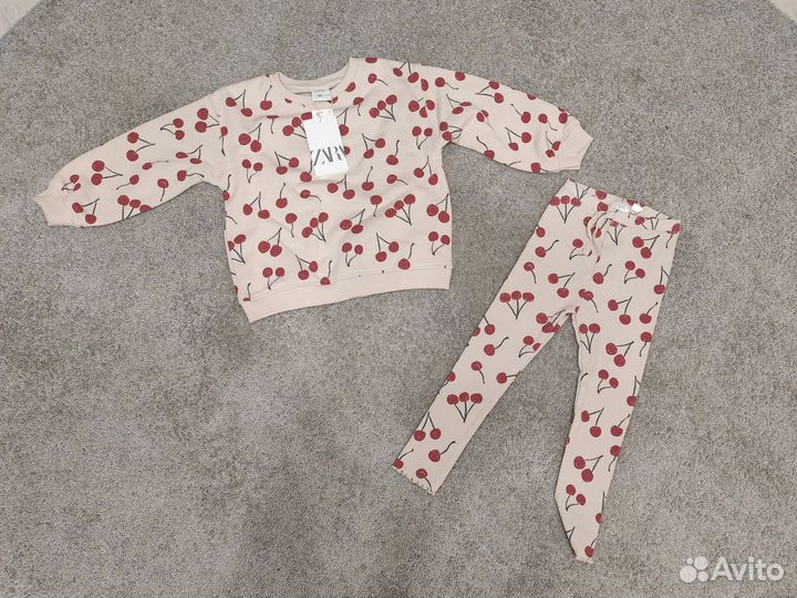 Новый комплект толстовка и леггинсы Zara 110