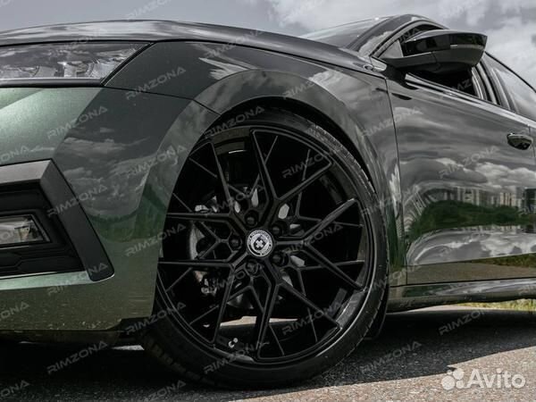 Литые диски HRE FF10 R19 на skoda Octavia