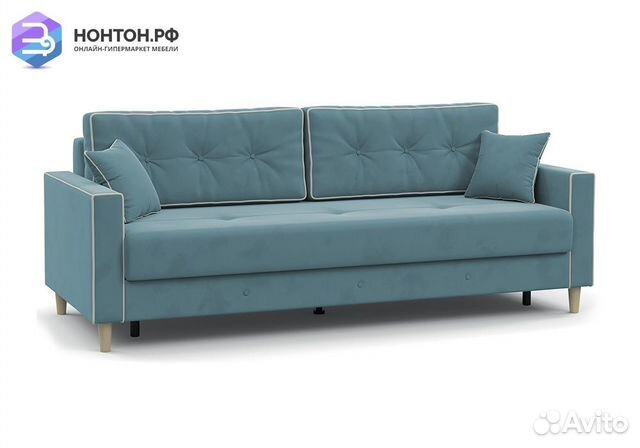 Диван тик-так Айрин светло-бирюзовый
