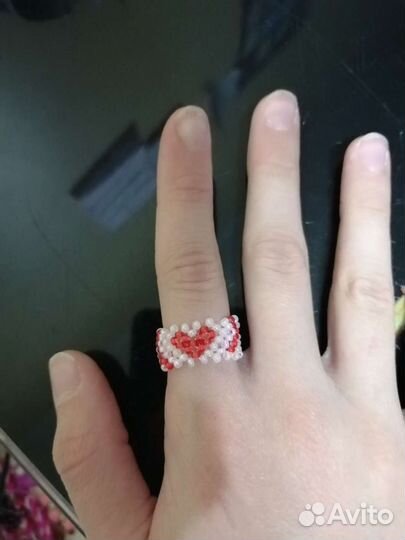 Кольцо из бисера