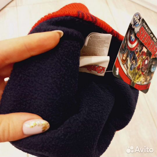 Шапка тёплая мстители зимняя Marvel новая