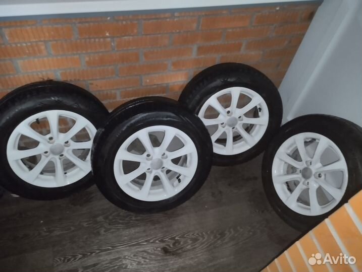 Литые диски r14 slik с летней резиной