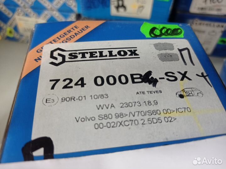 Stellox 724 000BL-SX колодки дисковые п Volvo S80