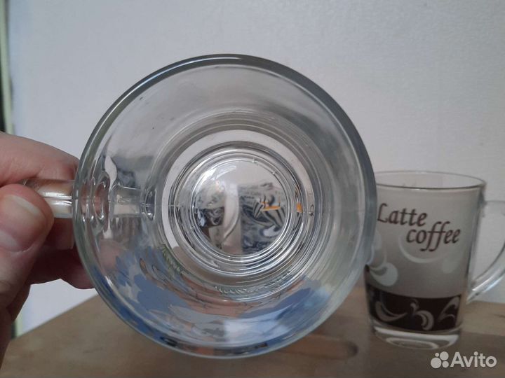 Кружки стеклянные 4штуки