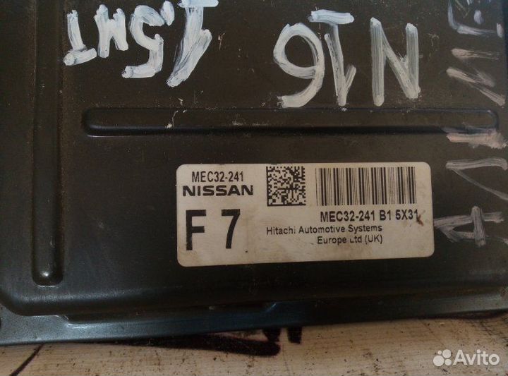 Блок управления двигателем Nissan Almera N16 купе
