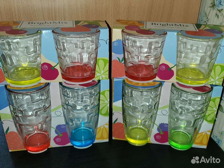 Стаканы цветные