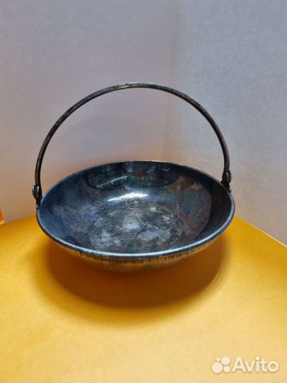 Сахарница, конфетница. Мельхиор