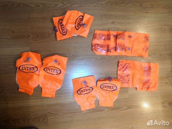 Нарукавники, Шапочки, Очки, набор для плавания