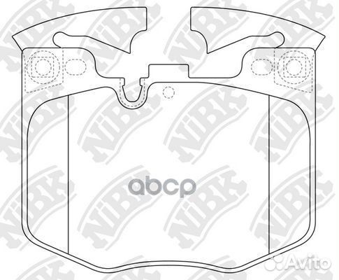 Колодки пер.BMW 740i /740Li 3.0 15- PN0681 NiBK