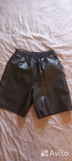 Шорты эко кожа