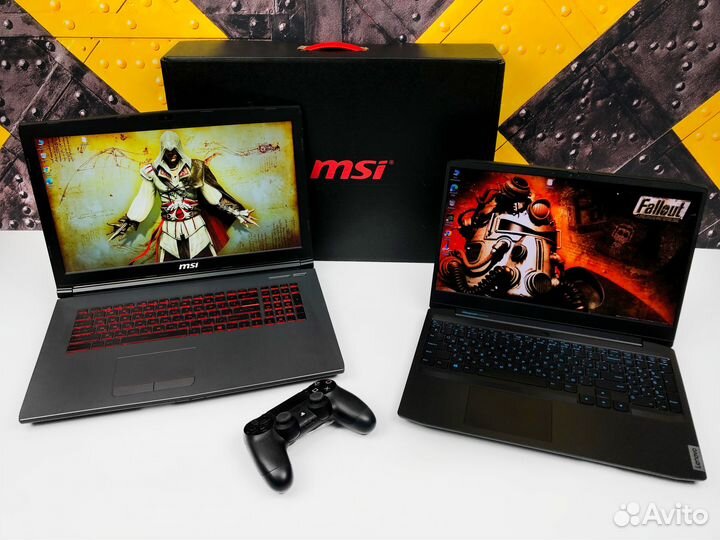 Игровые ноутбуки Lenovo MSI с гарантией