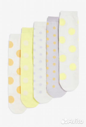 H&M носки 36/38, 23-24см, 5шт новые