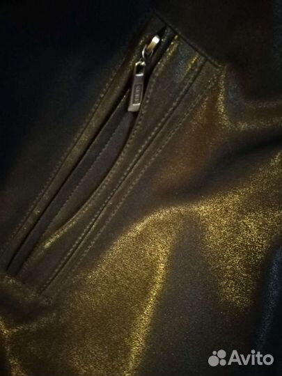 Кожаная стильная муж. куртка