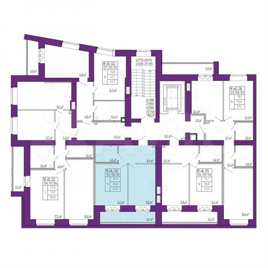 1-к. квартира, 36,8 м², 4/11 эт.